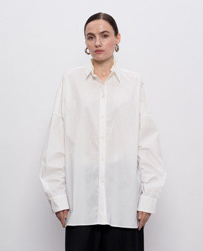 Masnada White shirt with slit 7853