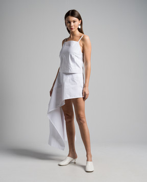 Max Mara Sportmax White CARMINE top with crystal CARMINE
