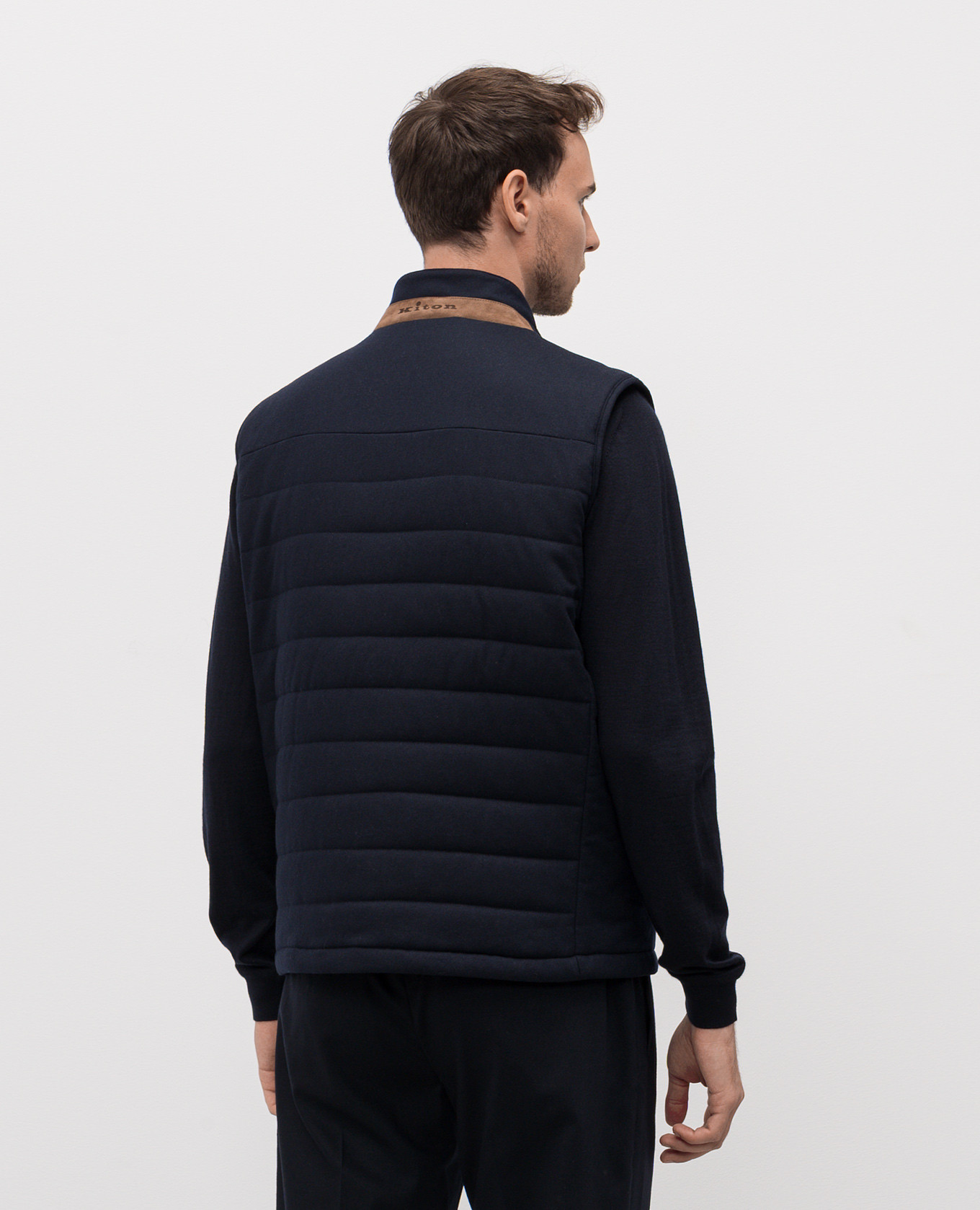 

Blue cashmere vest Kiton