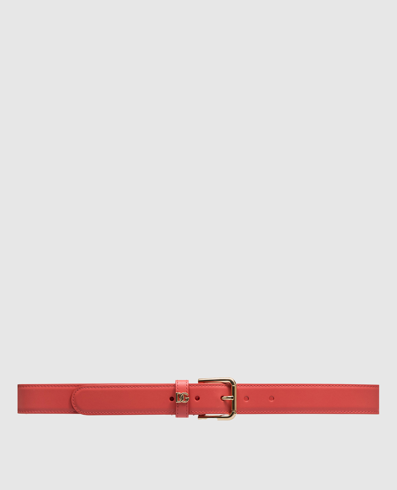 Red leather belt dolce&gabbana