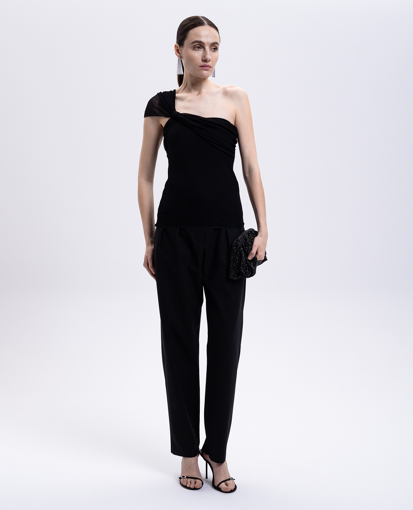

BELLICO black one-shoulder top Max Mara