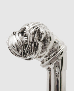 Pasotti Silver horn with a handle in the shape of a bulldog head PFPEXXK61