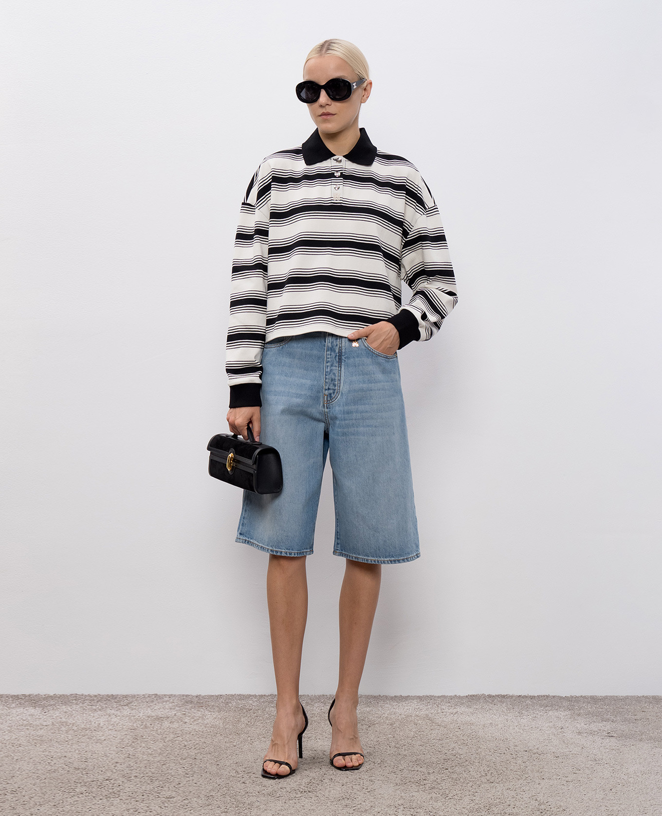 

White striped polo shirt AMIRI