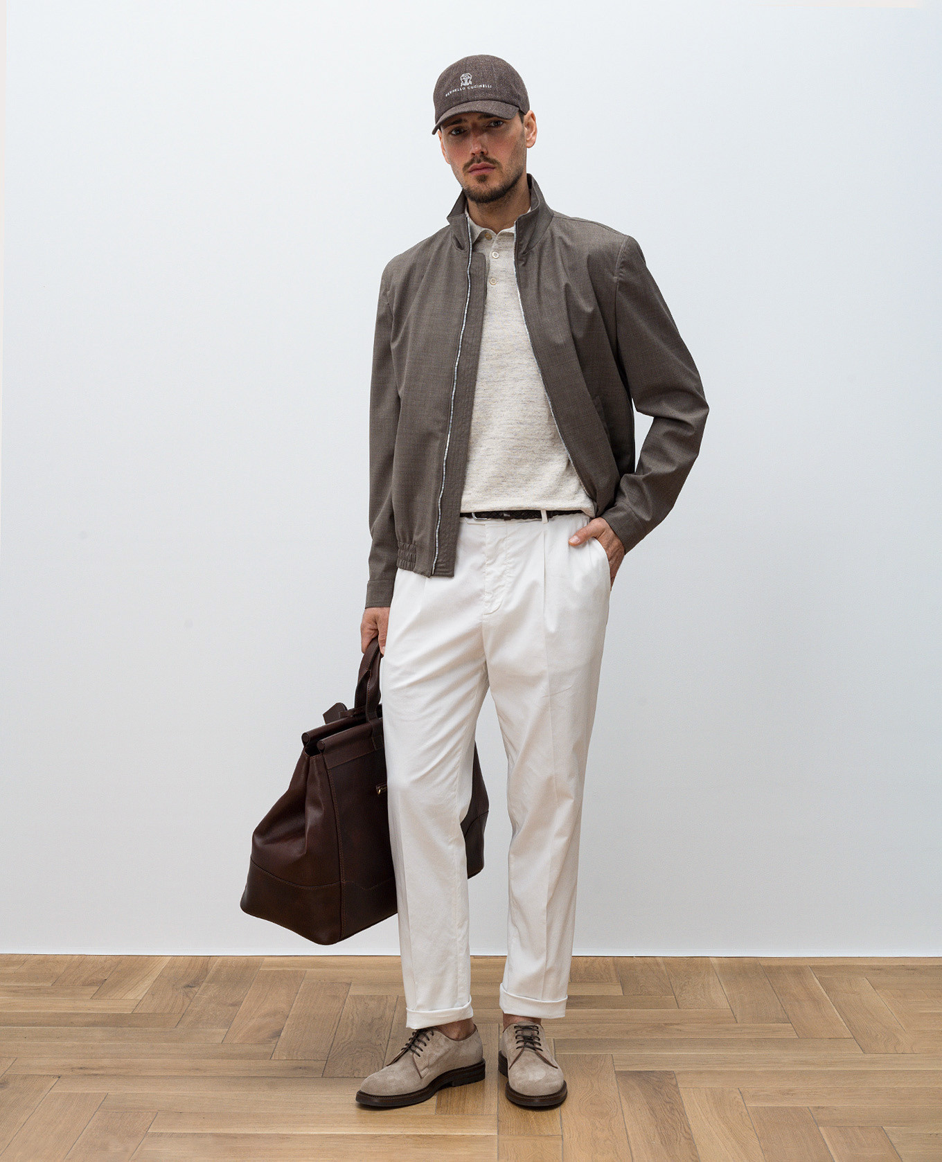 

Brown wool jacket Brunello Cucinelli