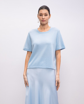 Allude Blue wool and cashmere top 25217703