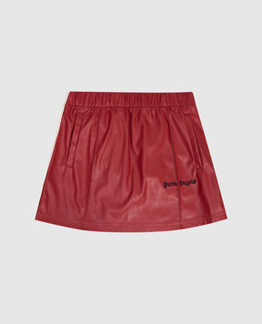 Palm Angels Children's red skirt with logo PGCU008F25FAB001612