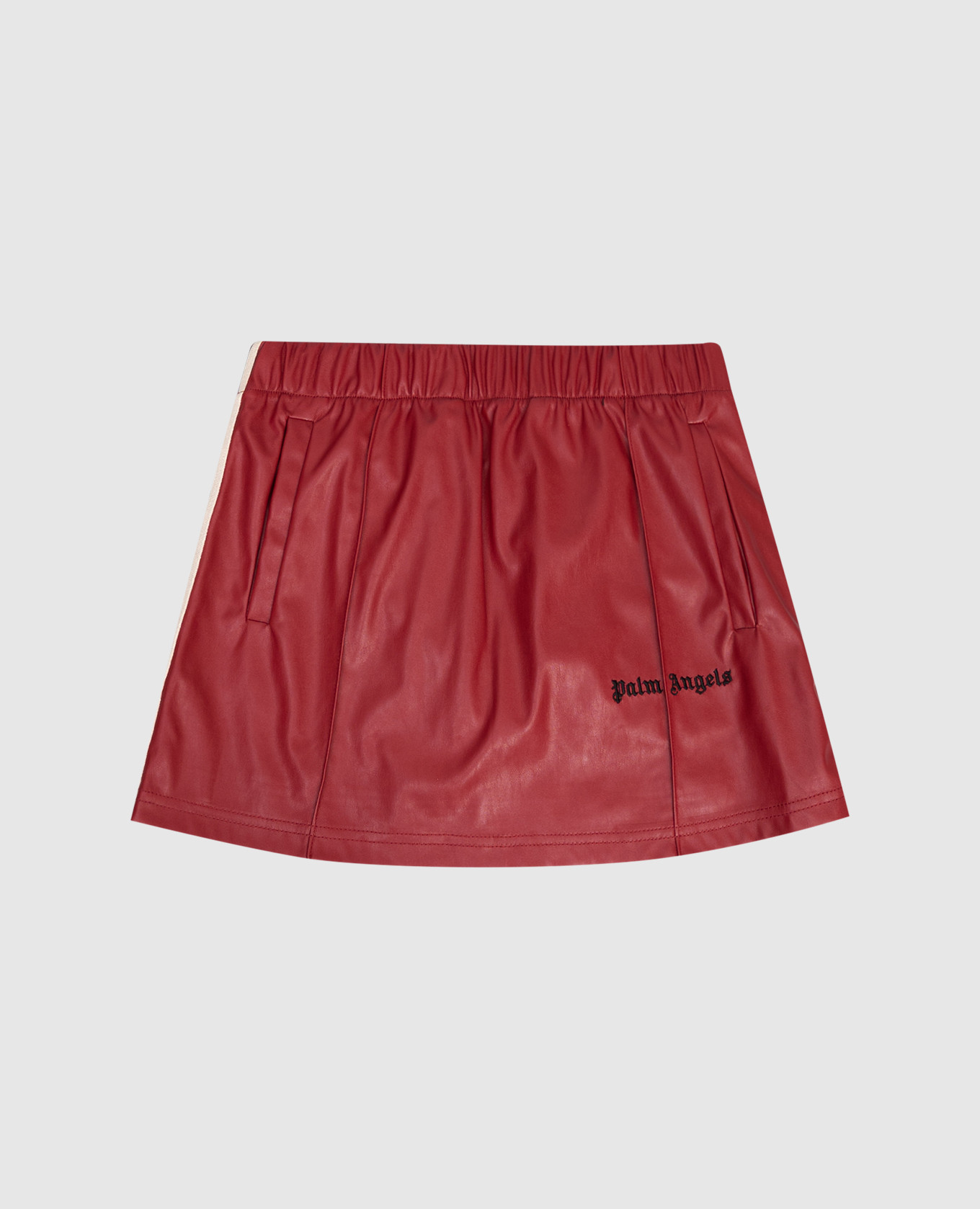 Children&#39;s red skirt with logo Palm Angels