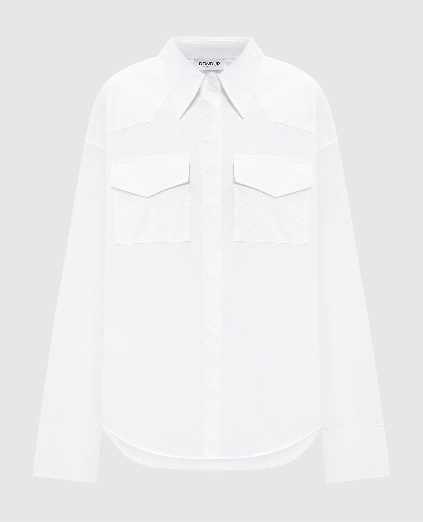 

White straight-cut shirt Dondup