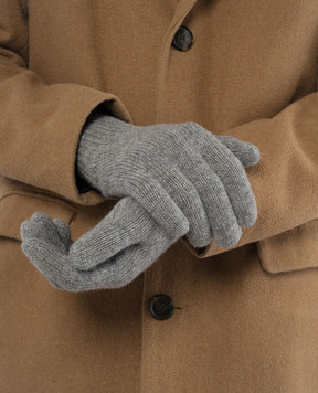 Brunello Cucinelli Gray cashmere gloves M2293118