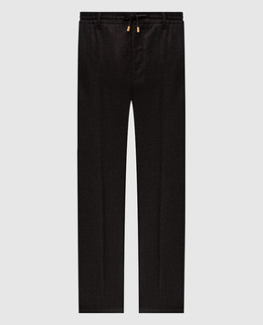Stefano Ricci Brown wool pants M8T53B0020T6054