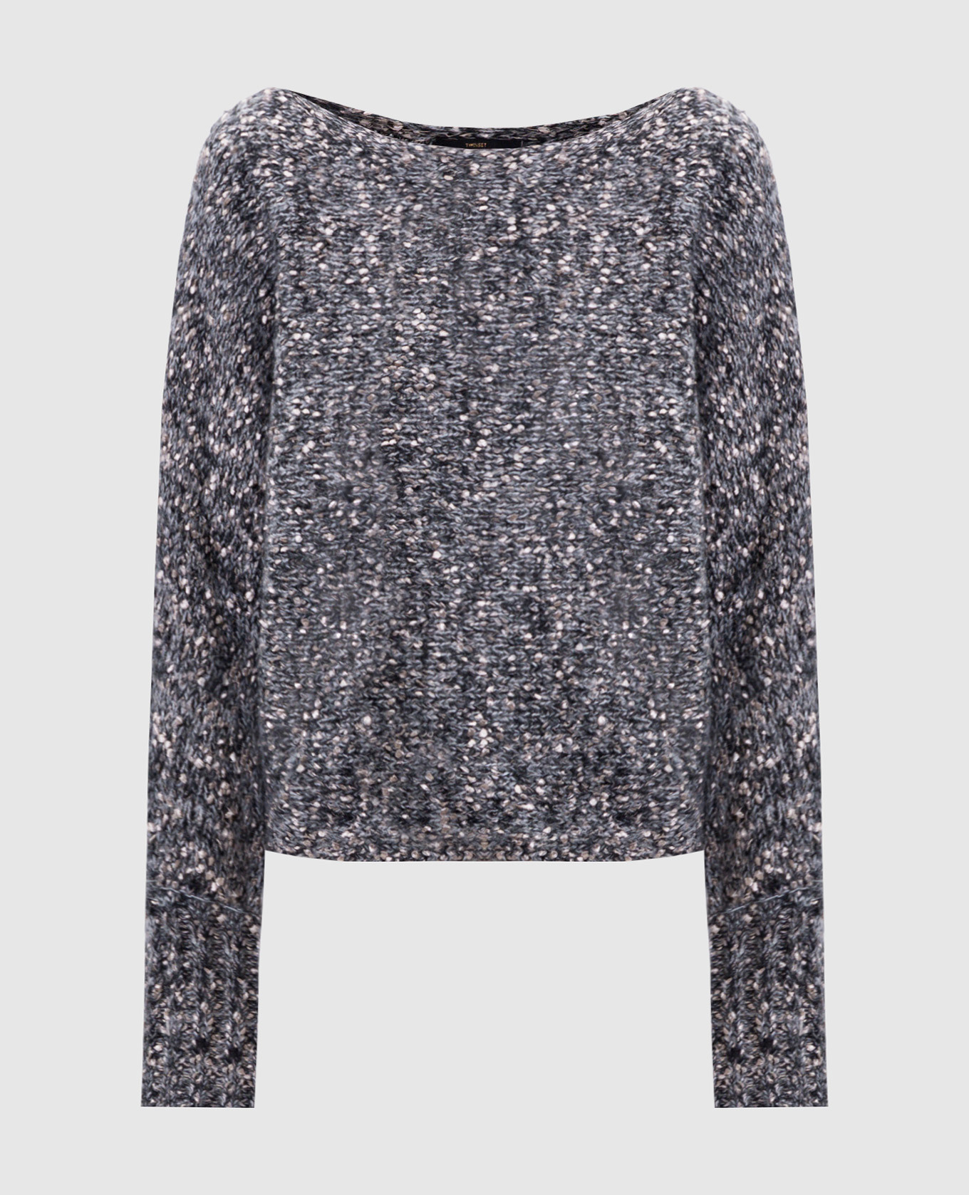 Gray sweater with logo Twinset