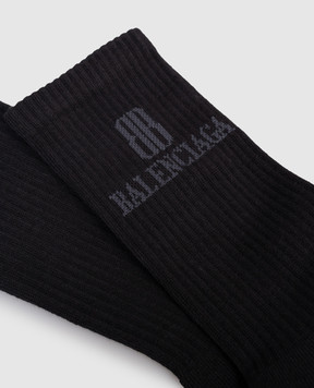 Balenciaga Grey socks with logo 8354974F1B5