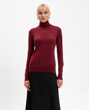 John Smedley Burgundy CATKIN merino wool golf shirt CATKIN