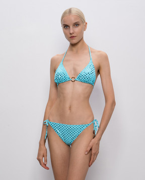 Vilebrequin Blue polka dot Flore swimsuit bodice LOXCH871