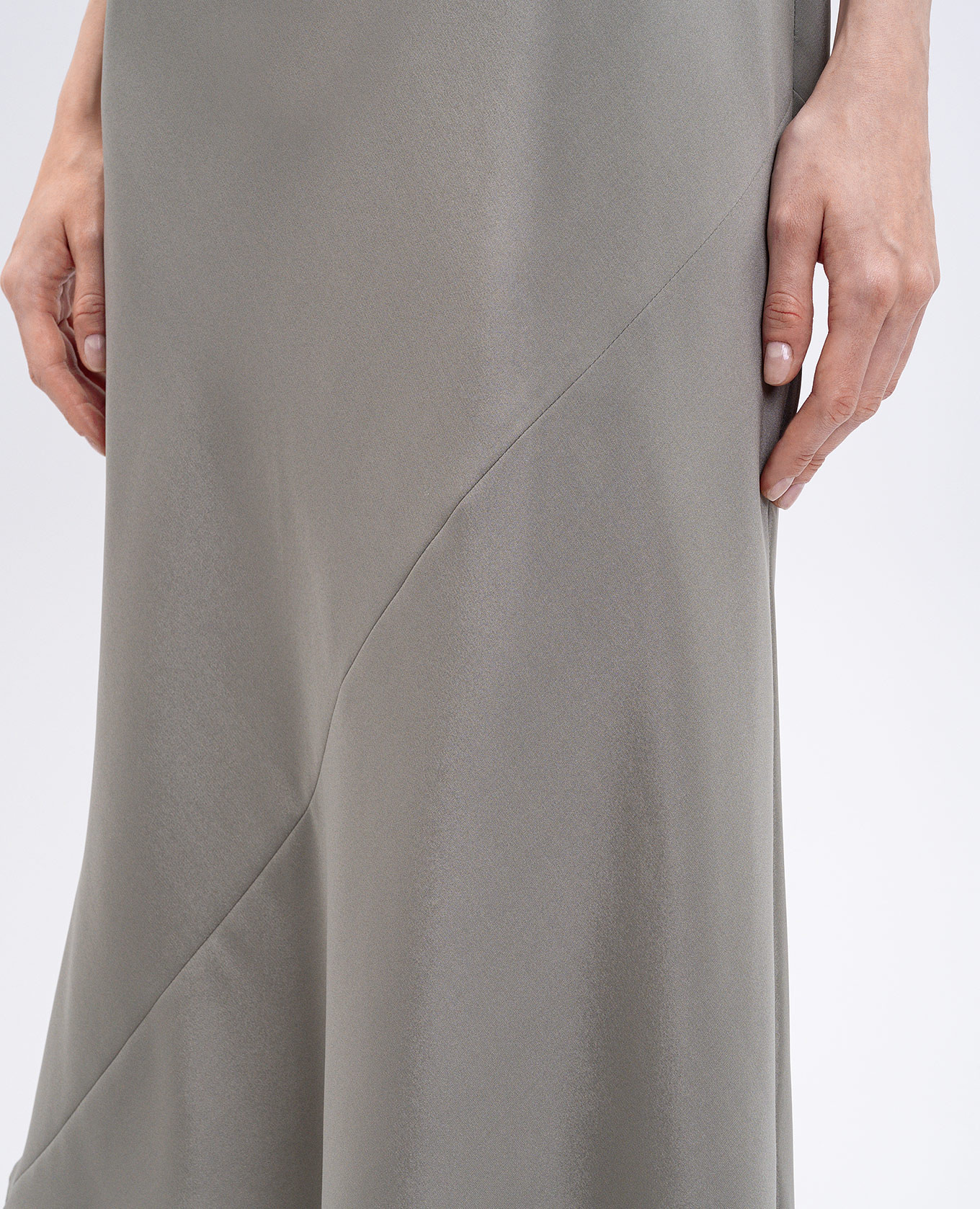 

FORMOSA green silk dress Max Mara
