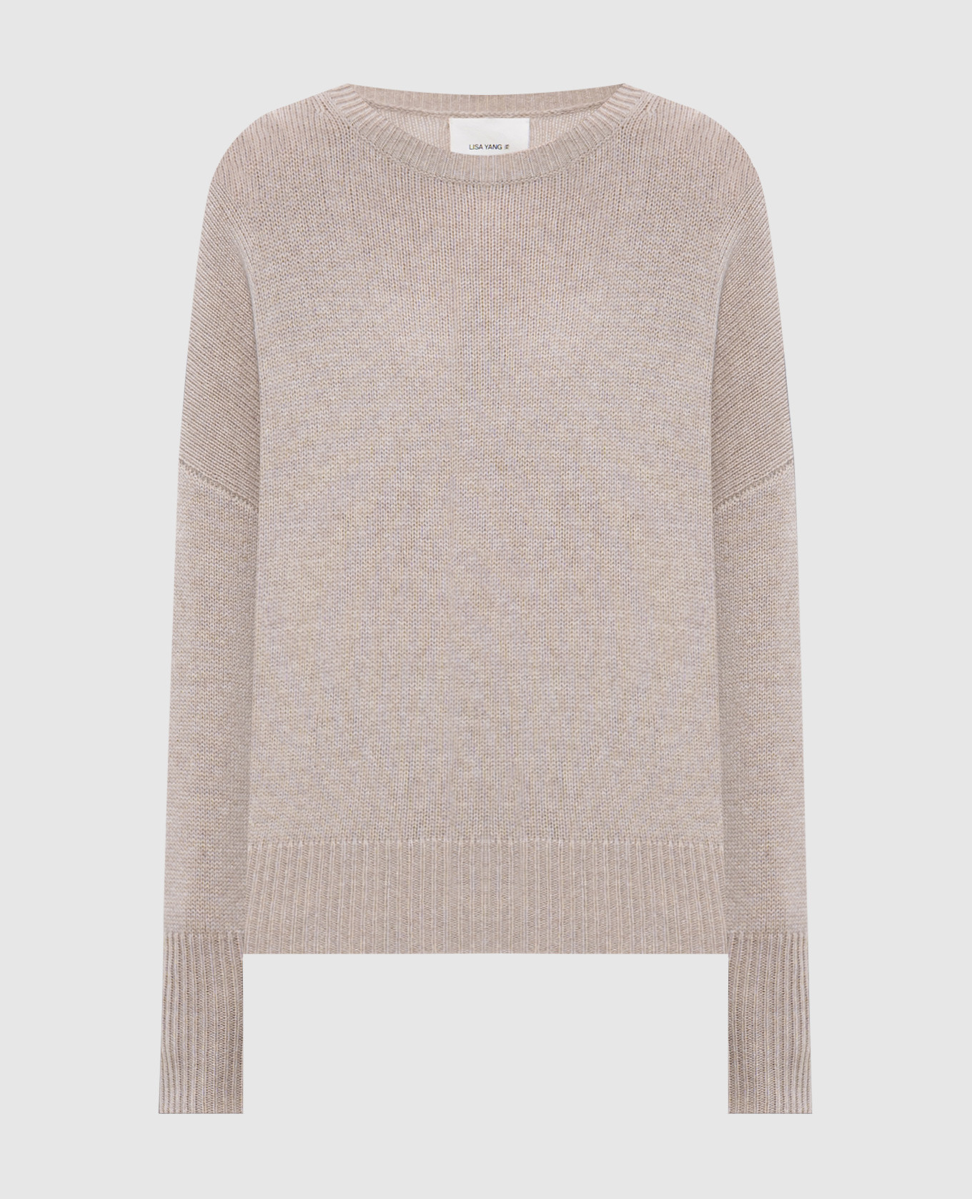 

Mila beige cashmere sweater LISA YANG