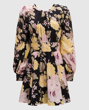 byTimo Black floral print mini dress 2510593