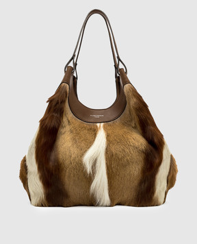 Gianni Chiarini Brown leather Dua safari bag BS12022SPBOK