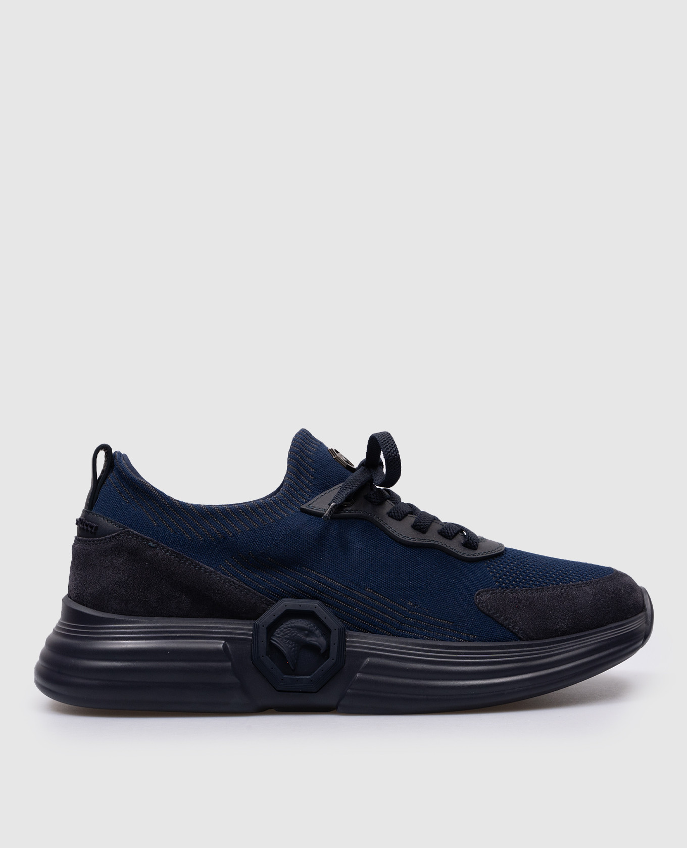 

Blue combination sneakers with logo Stefano Ricci