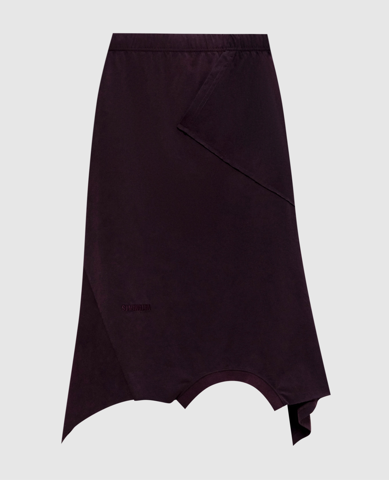 Jupe midi violette avec