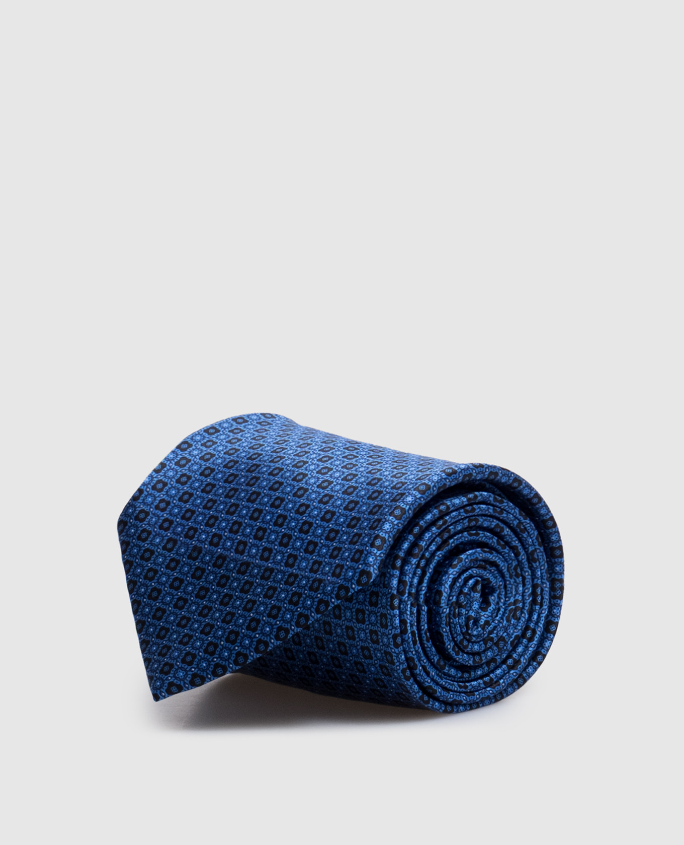

Blue patterned silk tie Stefano Ricci