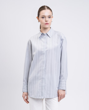 PROENZA SCHOULER Addy gray shirt with silk R2534018SC101