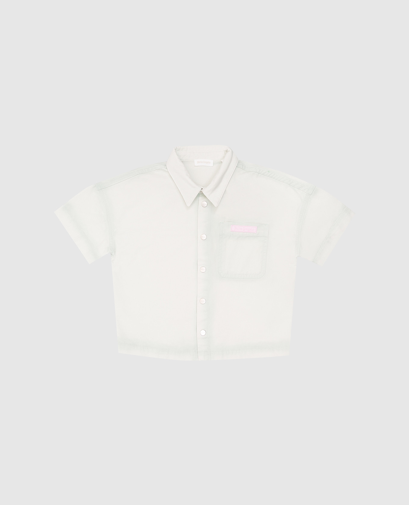 

Children's green shirt with logo print Palm Angels