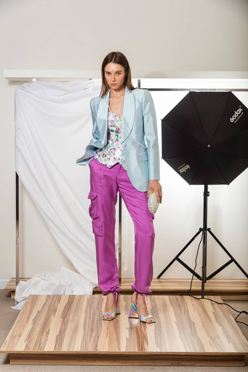 

White top in floral print Philosophy di Lorenzo Serafini