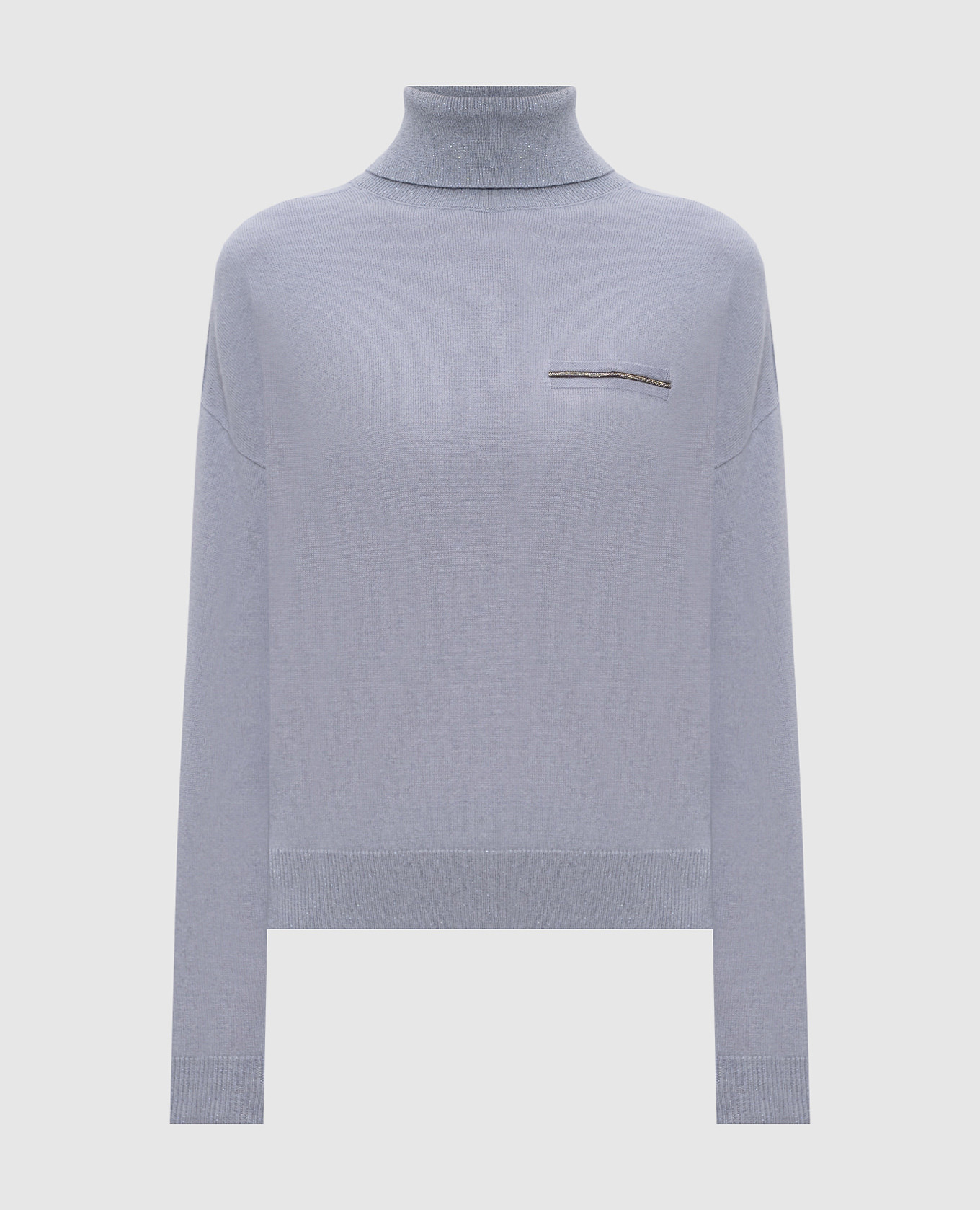 Blue cashmere turtleneck Peserico