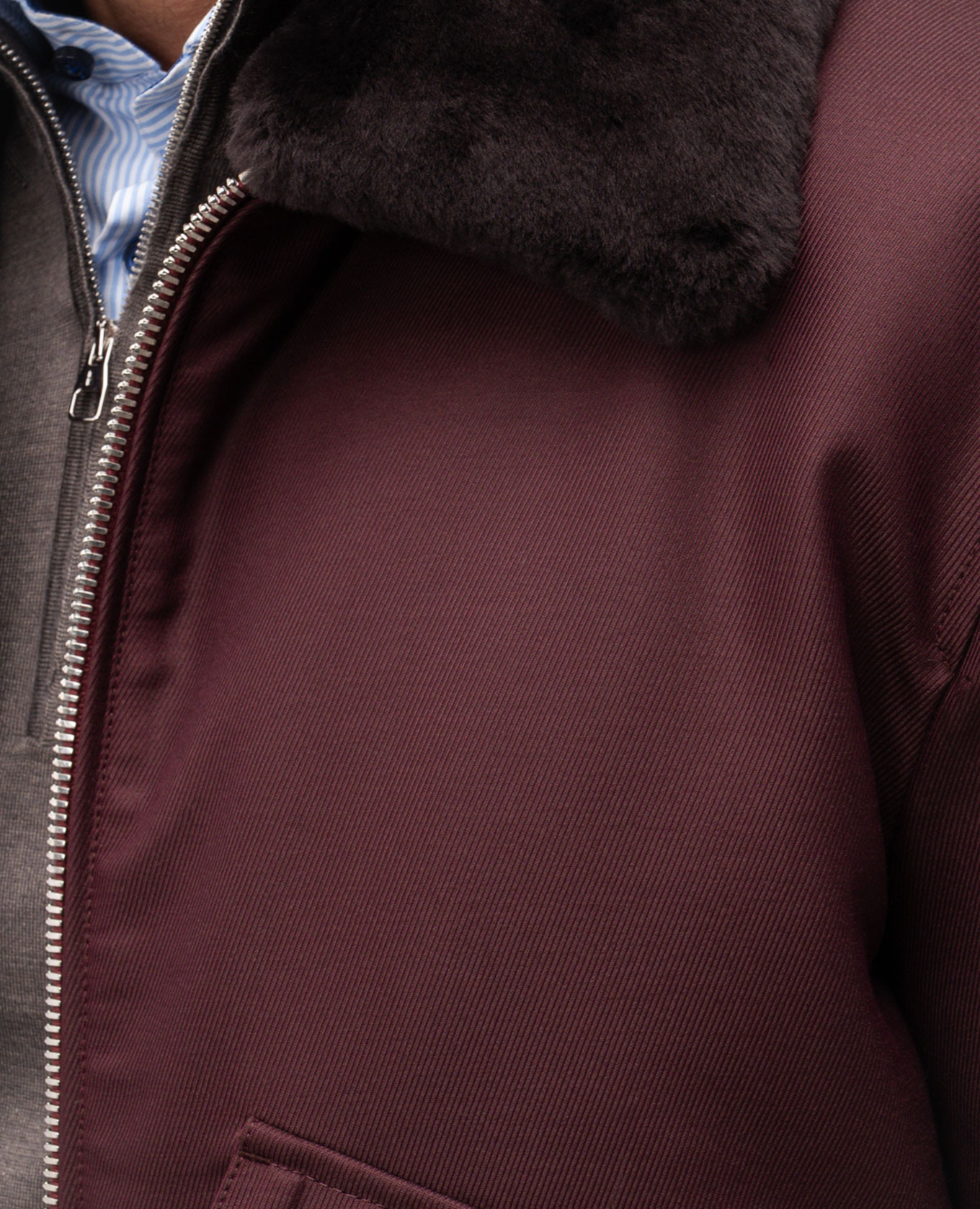 Burgundy jacket with wool Brett Johnson 5