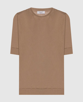 Peserico Beige top with monil chain S99811F1409173