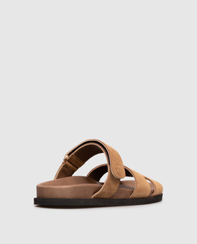 Babe Pay Pls Brown suede flip-flops 276001ZA