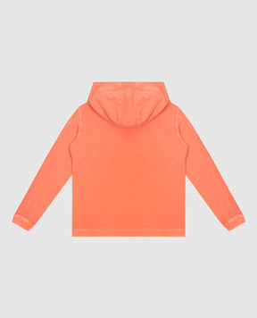 Woolrich Children's orange hoodie with logo print CFWKSW0194MRUT3723