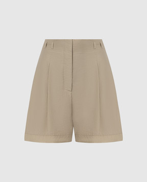 Philosophy di Lorenzo Serafini Khaki shorts with a reaper effect A03082122