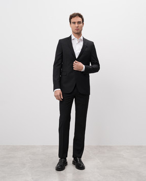 Florentino Gray suit made of wool in a woven pattern 900852990922