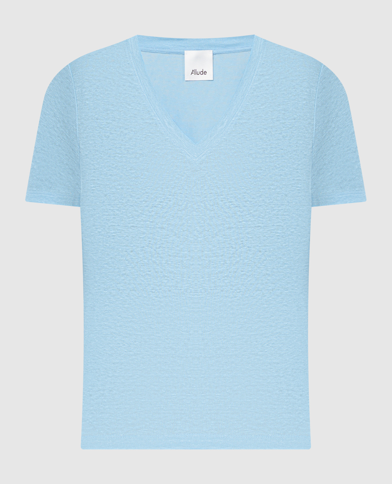 Ieftin Allude Blue linen T-shirt