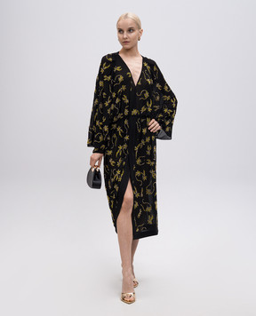 16Arlington Licia black midi dress with crystals DMD590SS2501