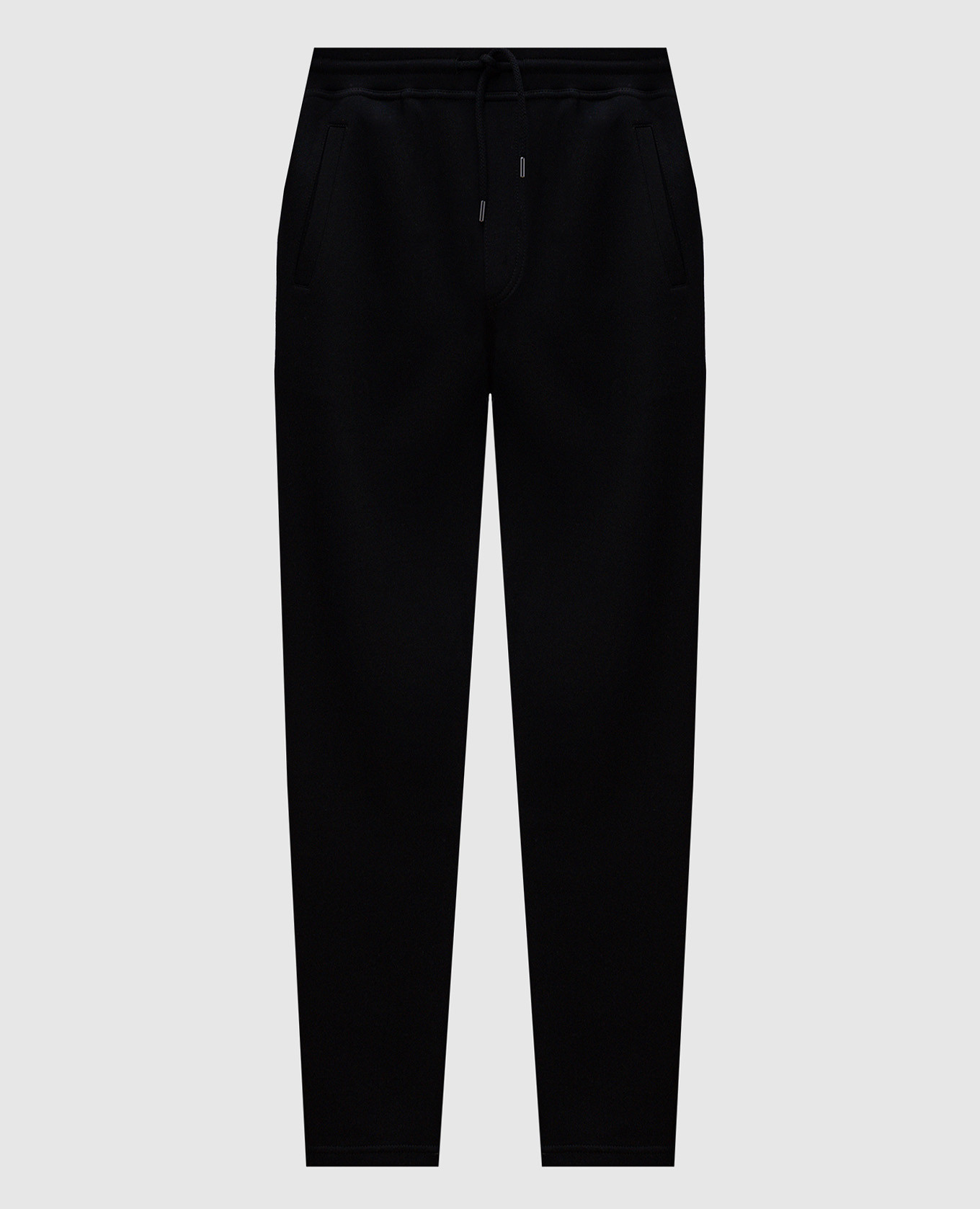 Black cashmere and silk sweatpants