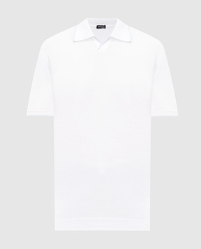 Kiton White polo UMK0457