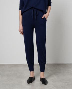 Allude Blue joggers with silk and cashmere 24262024
