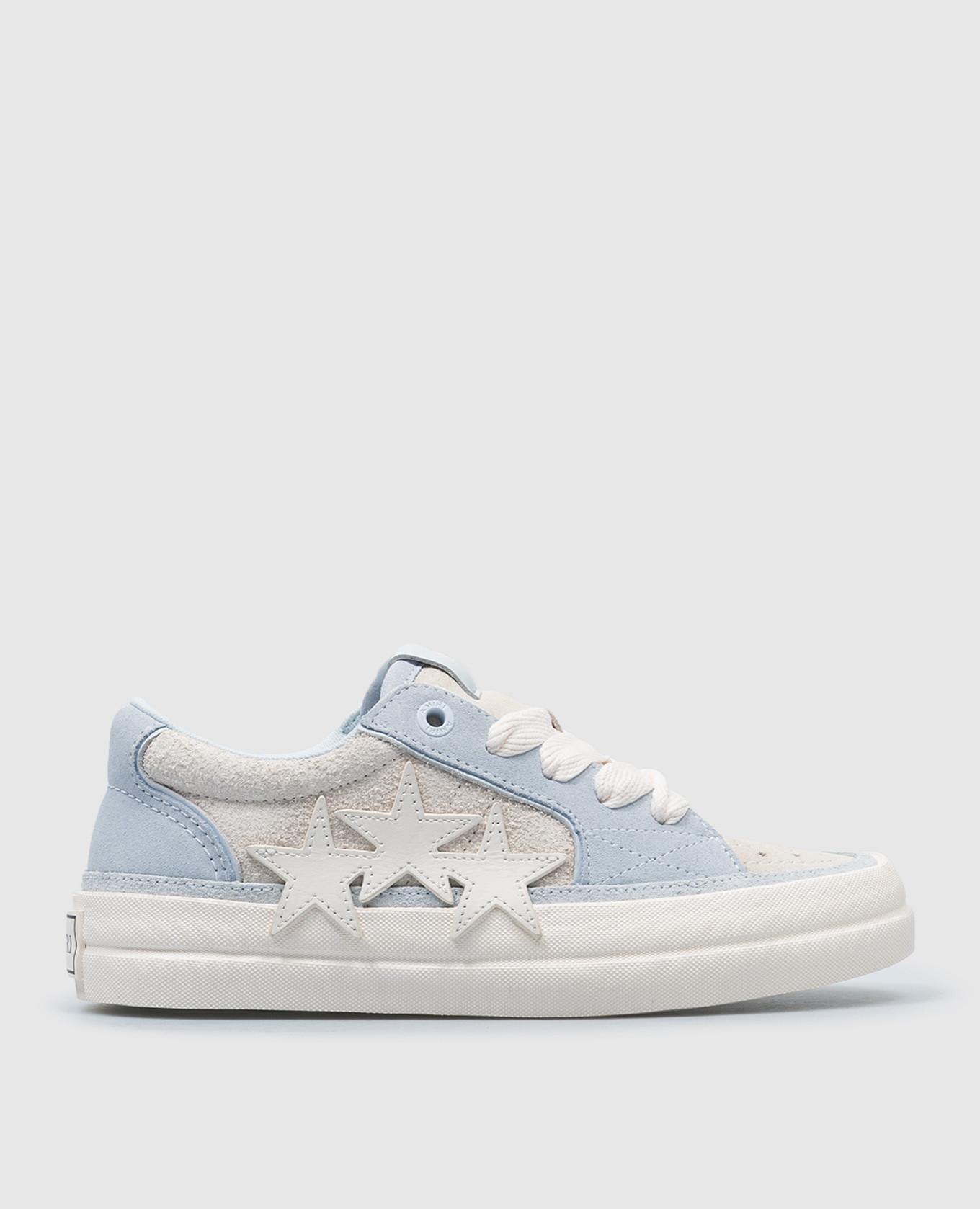 Sunset skate beige suede sneakers with logo amiri