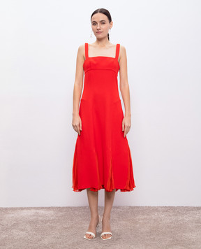 Ermanno Scervino Red midi dress D462Q374ILM