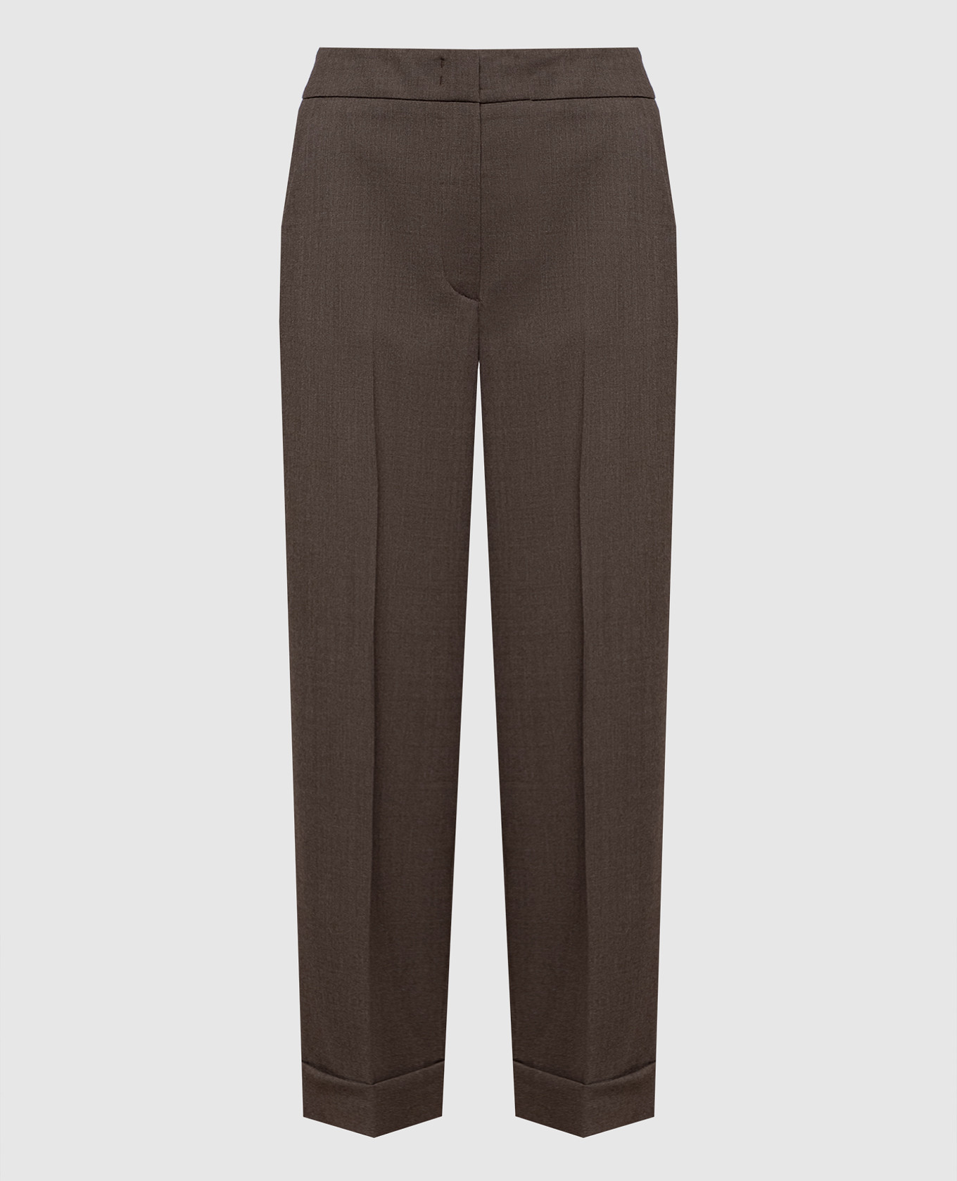 Brown wool pants Peserico