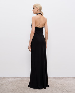 Brunello Cucinelli Black silk sequin dress MA029A5342