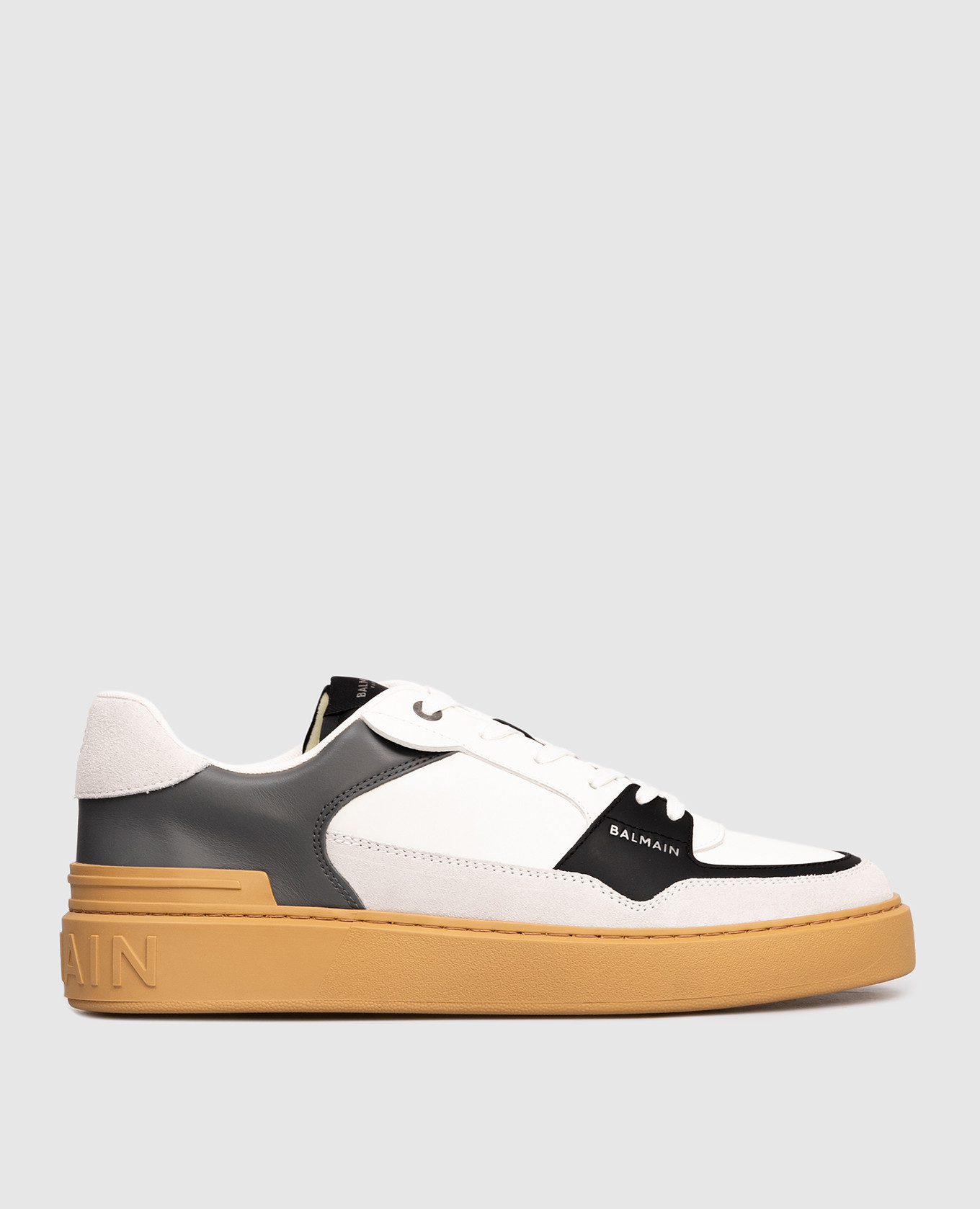 B-Court Flip Leather Sneakers Balmain