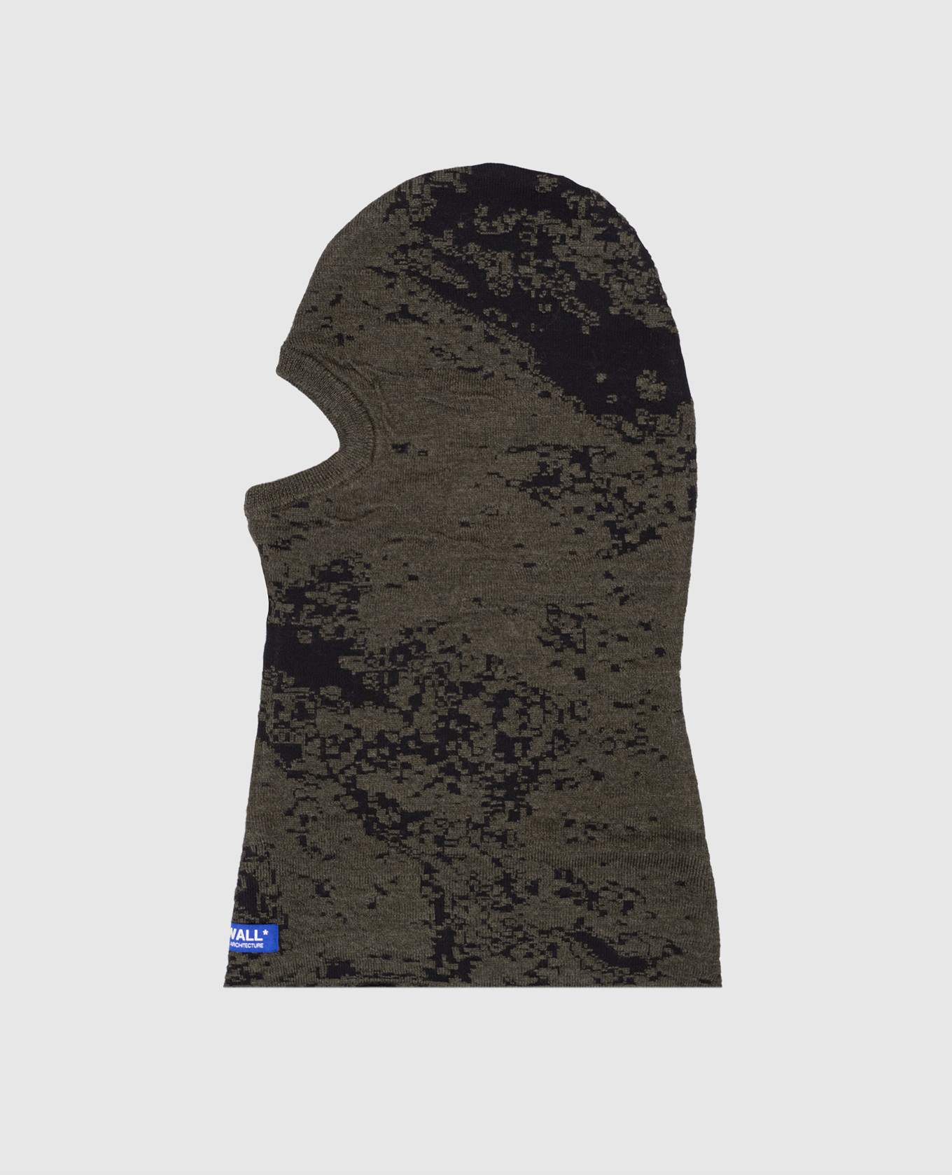 

Green wool balaclava with logo patch A Cold Wall