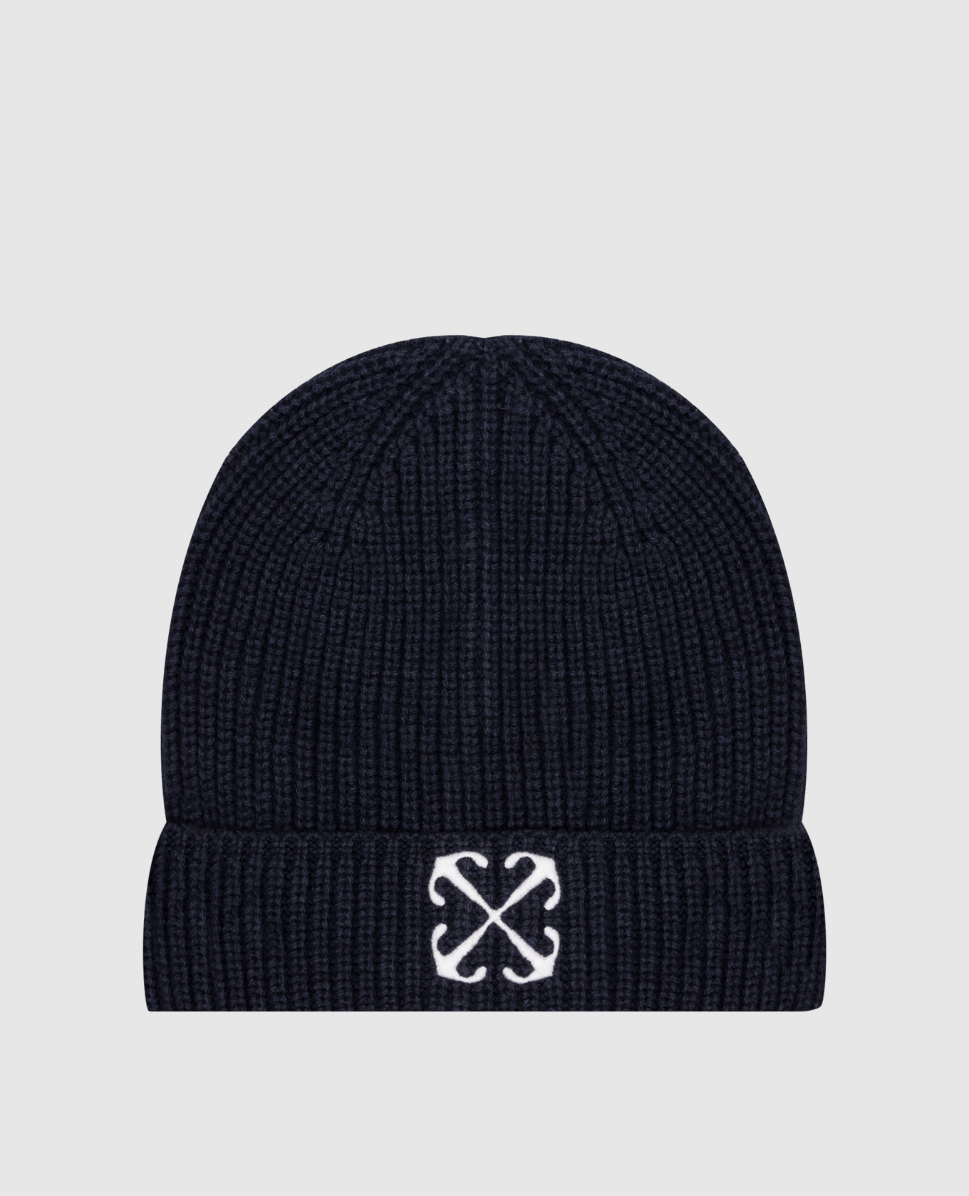 

Children's blue wool cap with Arrow logo embroidery Off-White, Синий