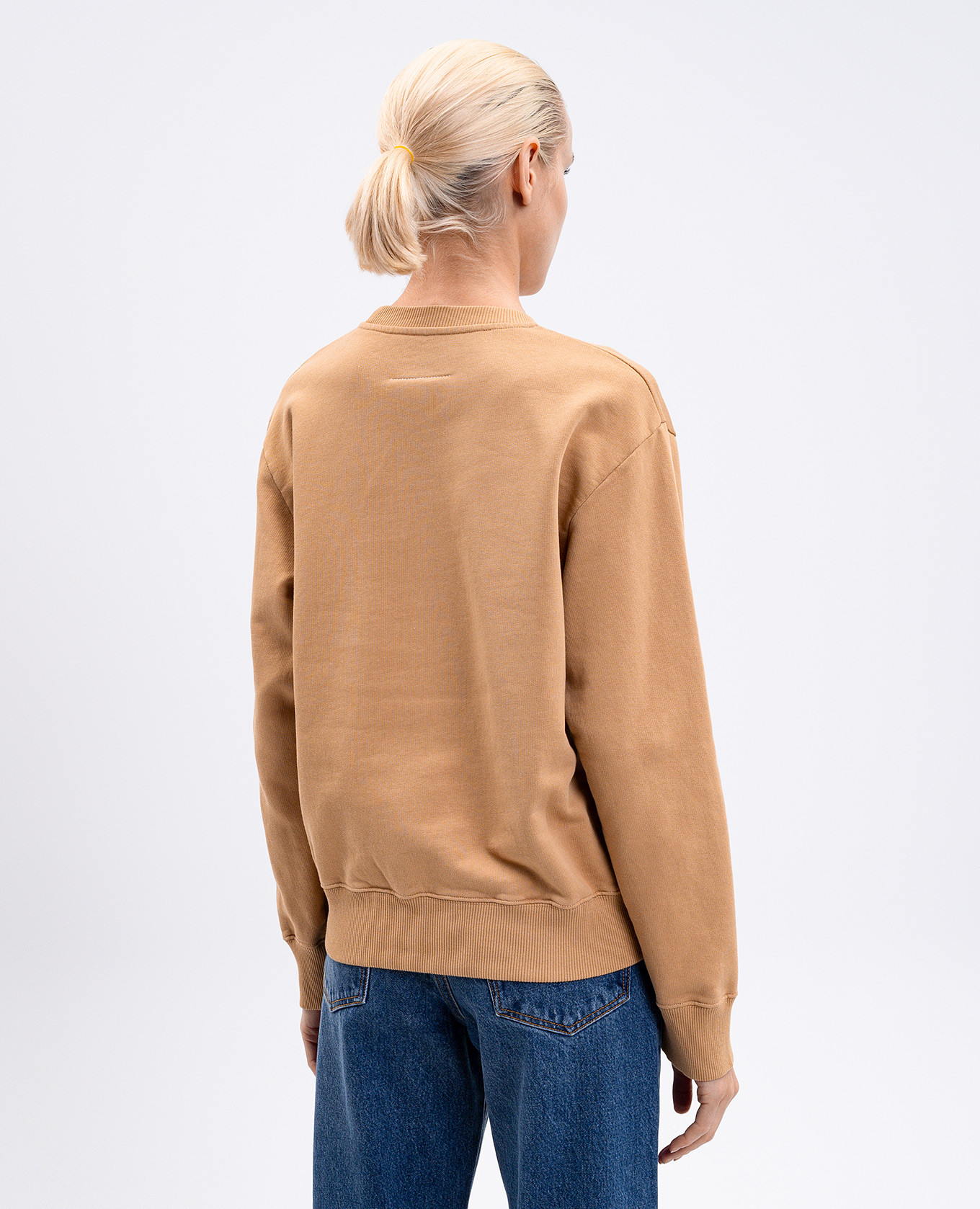 

Brown sweatshirt with logo print Maison Margiela MM6