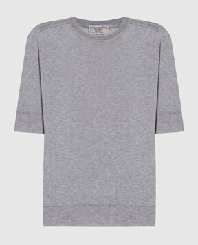 Peserico Gray top with monil chain S99811F1409173