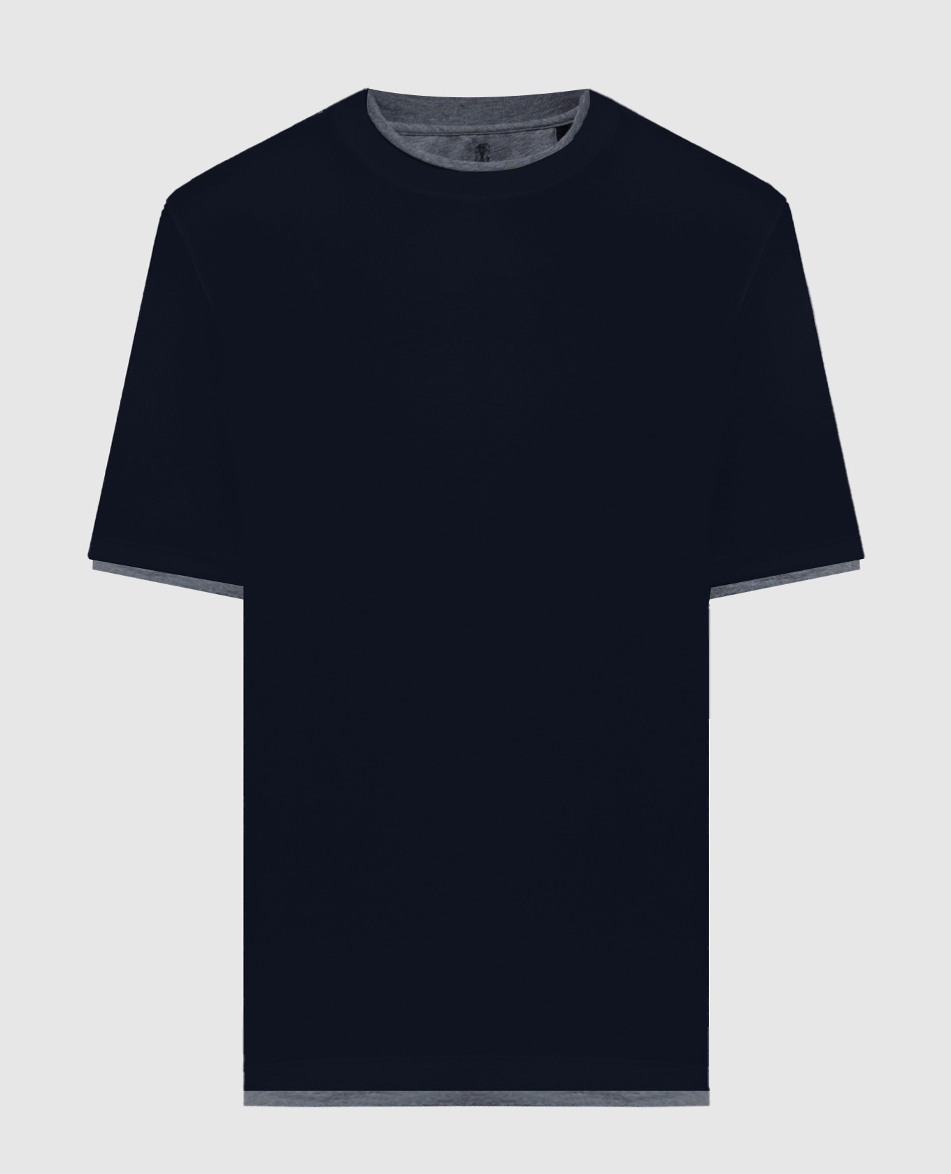 

Blue t-shirt with layering effect Brunello Cucinelli